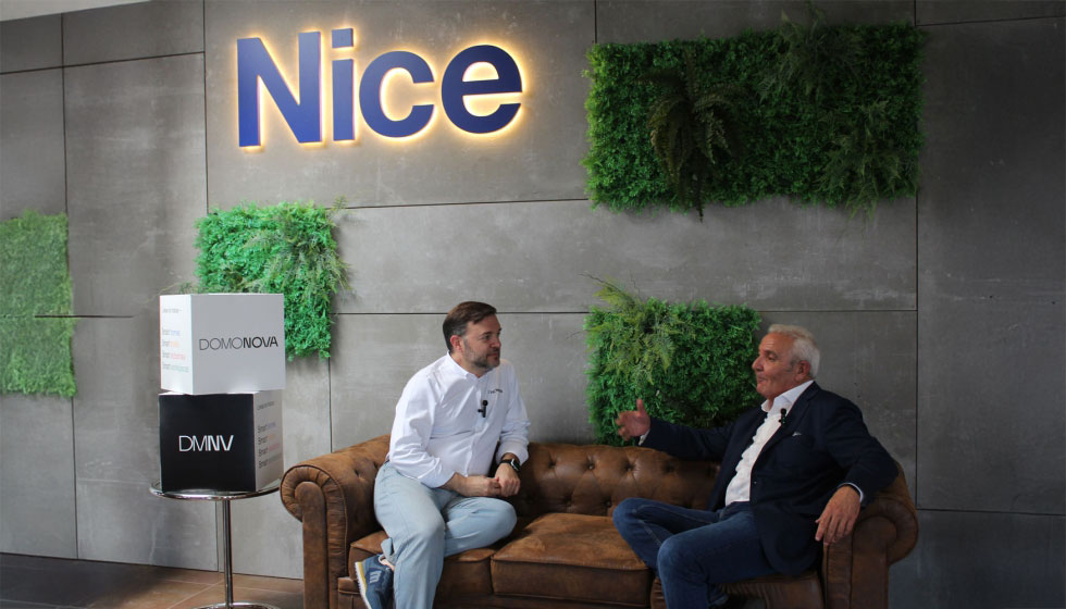 Pedro Nez, CEO de Domonova, y Enrique Fernndez, director comercial de Nice Espaa