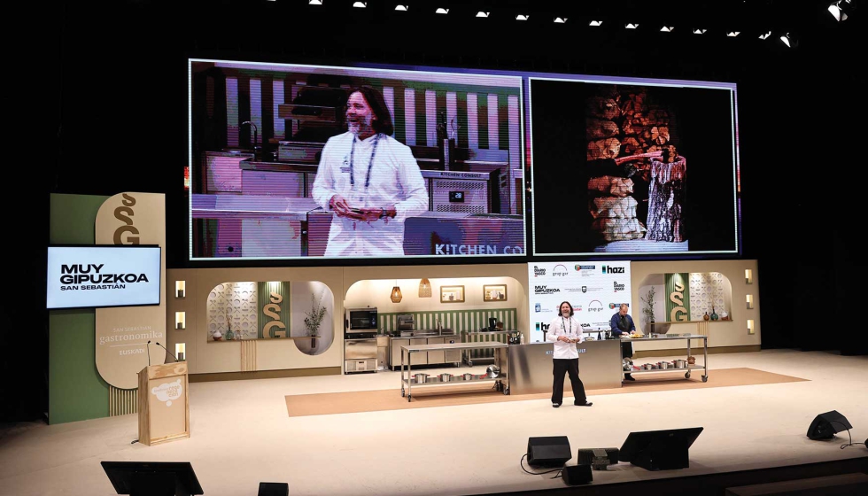 El conjunto de materiales suministrado por Gabarr permiti al estudio Impar ms uno construir un escenario funcional y estticamente cuidado...