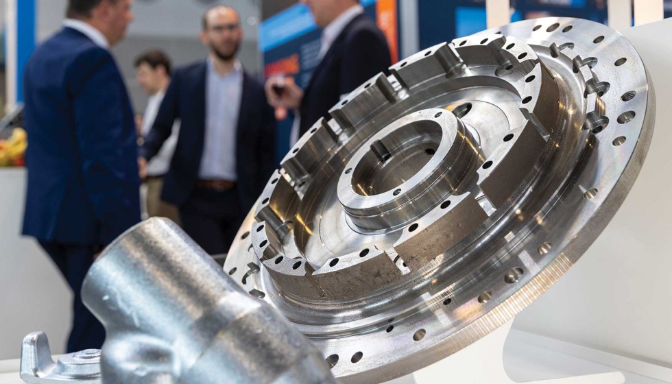 Presentacin de piezas de fundicin y forja durante el evento