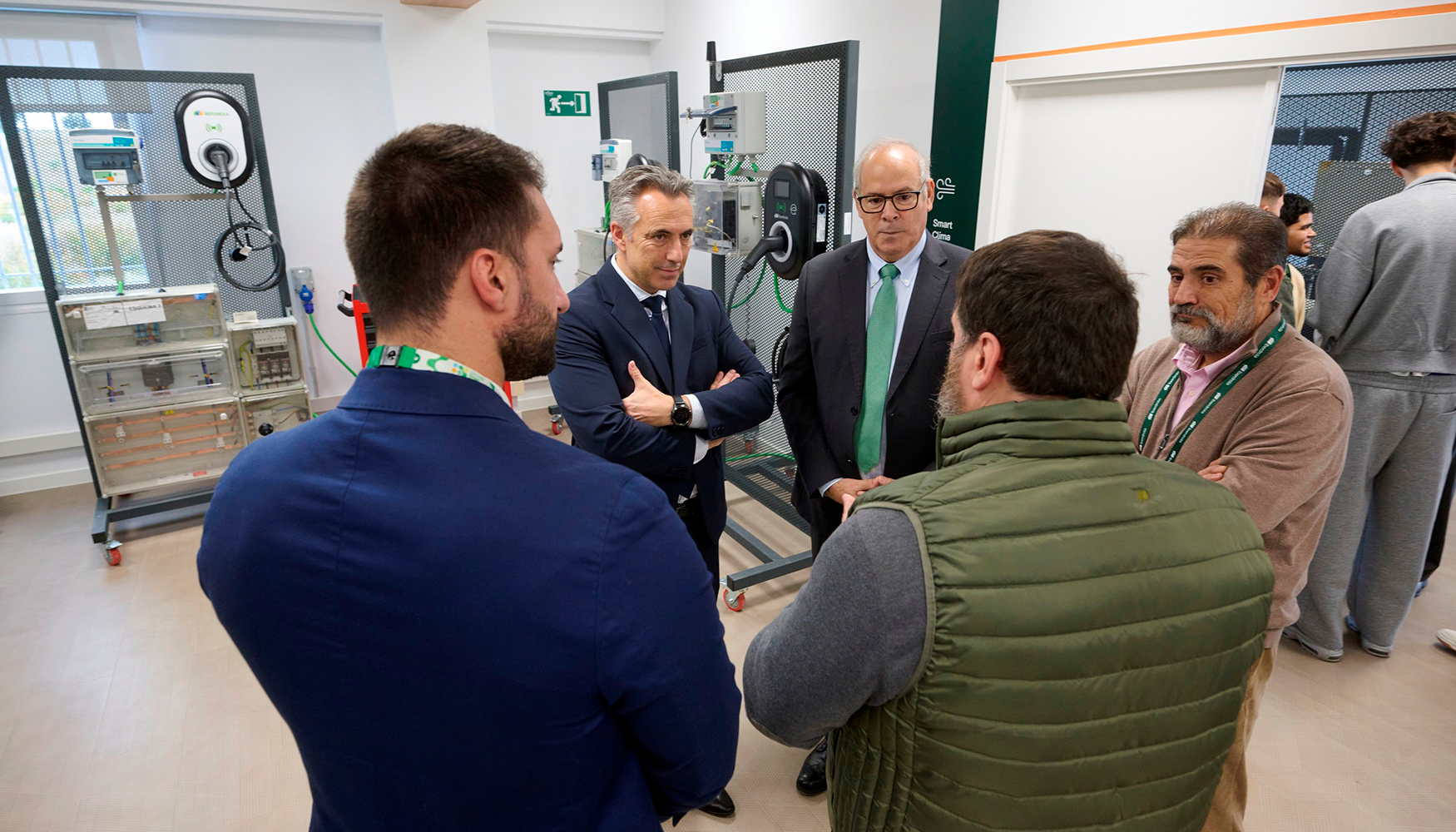 Momento de la visita al centro de formacin