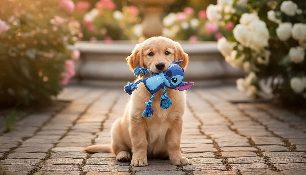 Juguete de cuerda Stitch, de Artesana Cerd