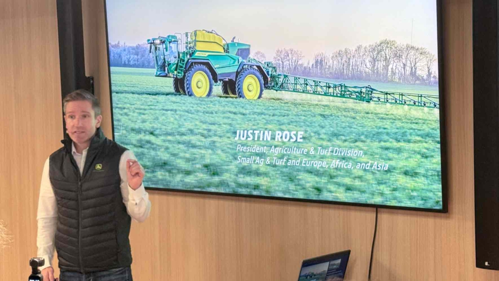 Justin Rose, Presidente de la Divisin Mundial de Agricultura y Espacios Verdes de John Deere