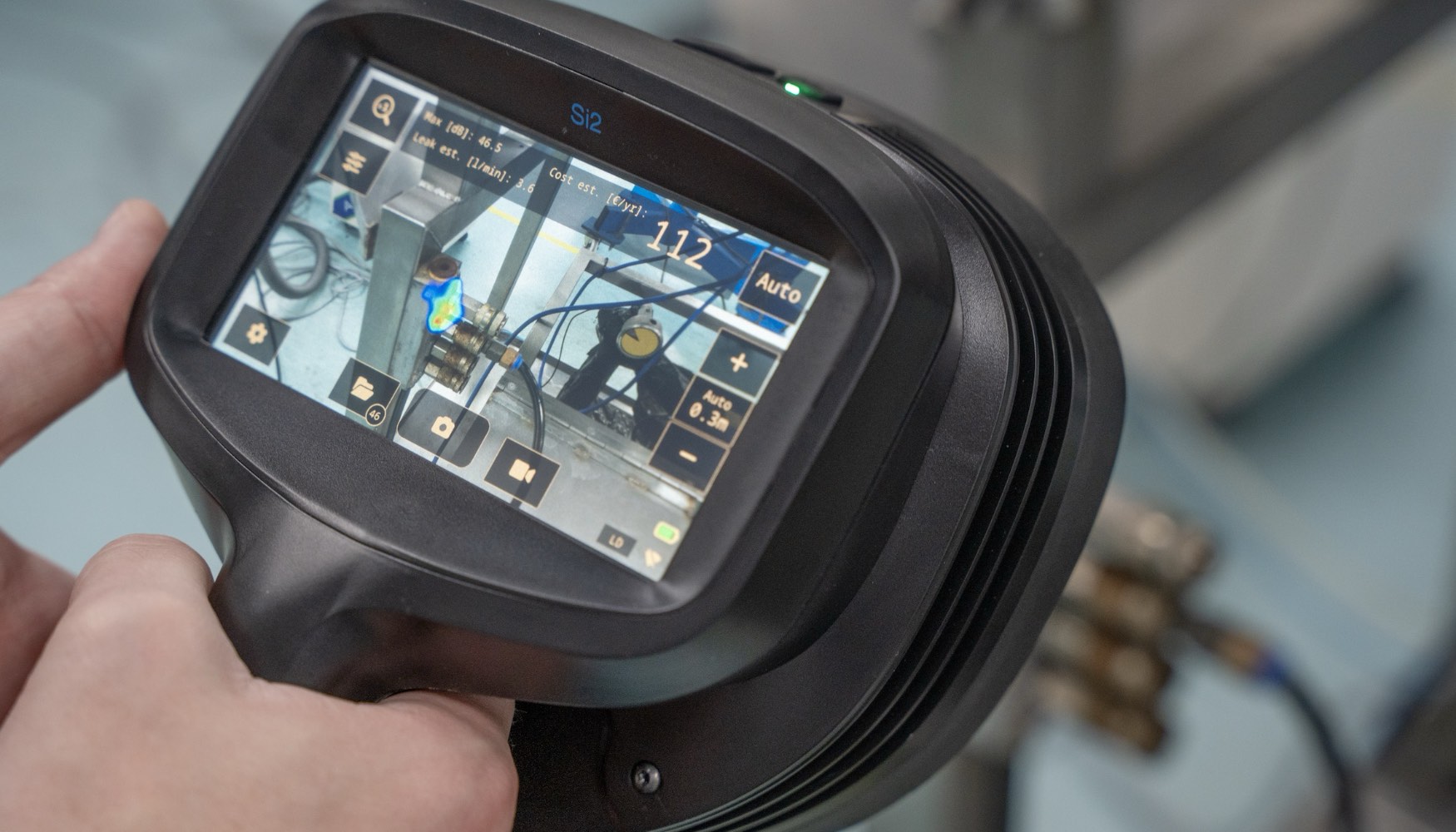 La Flir Si2-LD proporciona un anlisis en tiempo real que incluye estimaciones del tamao de la fuga y su coste por lo adquiere informacin sobre el...