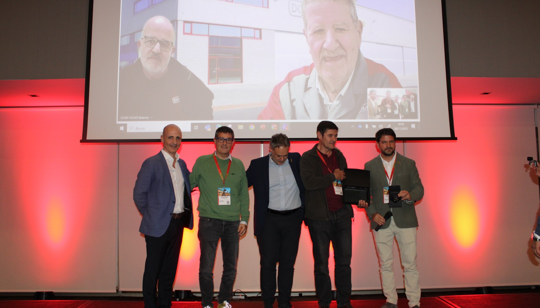 Homenaje a Vicent Dolset Solanes, fundador de Dolset Cai, concesionario oficial de Palfinger en Balaguer (Lerida)
