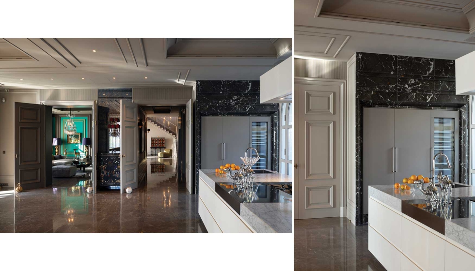 Cocina y comedor integrados en un espacio amplio y luminoso...