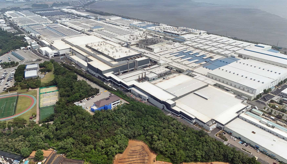 Instalaciones de la planta EVO de Kia en AutoLand Hwaseong, Corea del Sur