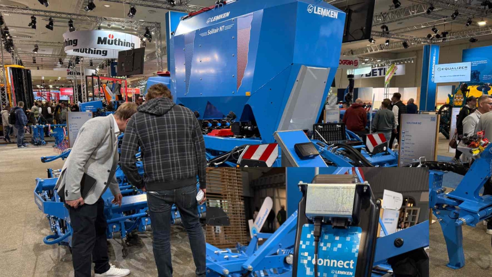 Pequea zona dentro del amplio stand de Lemken en Agritechnica 2025