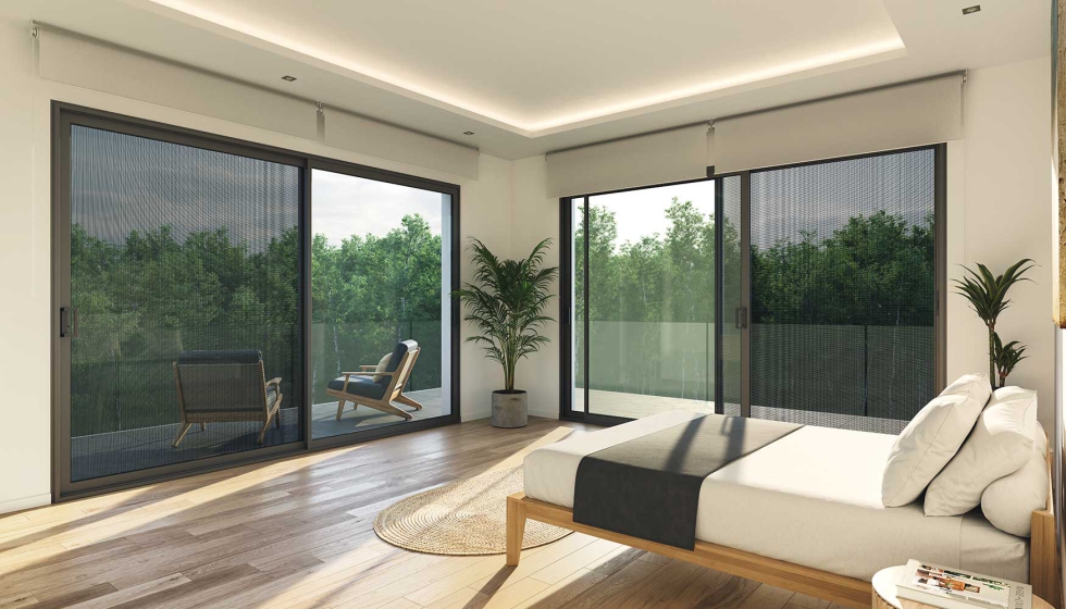 EMS, sistema de mosquitera para correderas.  Exlabesa Building Systems, S. A. U