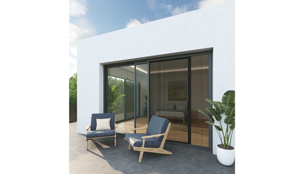 EMS, diseo elegante y discreto que se adapta a cualquier corredera.  Exlabesa Building Systems, S. A. U