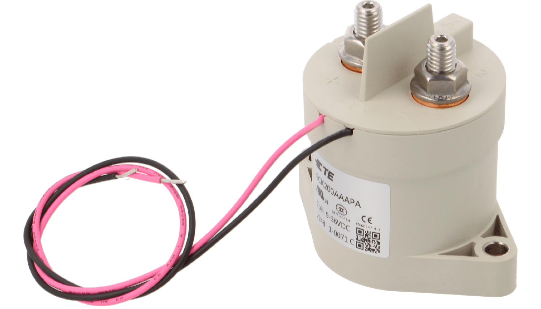  Los terminales de la bobina estn hechos en forma de cables