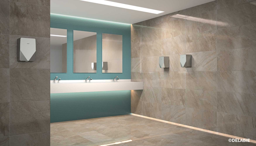 Delabie ofrece productos resistentes al uso intensivo, caracterstica especfica de los espacios pblicos