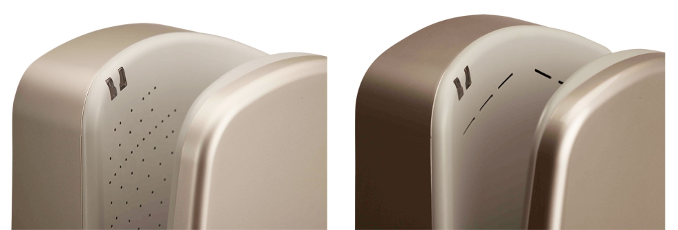 Detalle de las salidas de aire V300 y Triblade