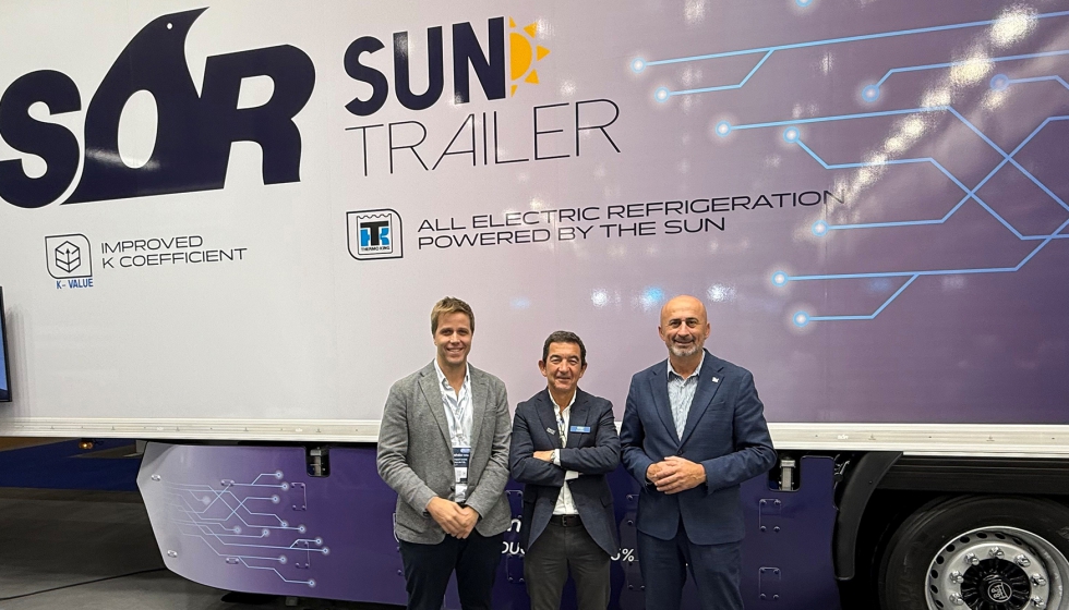 El semirremolque multitemperatura 100% el�ctrico de SOR, alimentado por energ�a solar, inicia operaciones con Disfrimur en Espa�a...