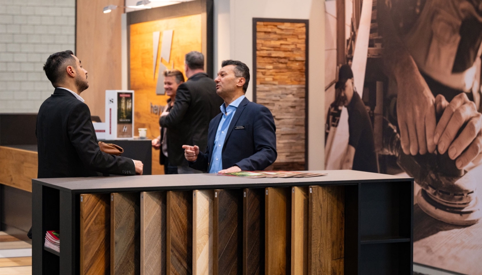 Stand de parquet en la �ltima edici�n de Domotex