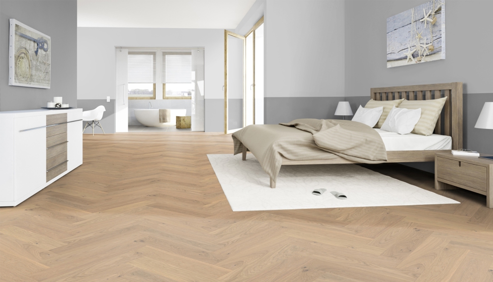 Parquet de madera natural Roble Avignon Espiga