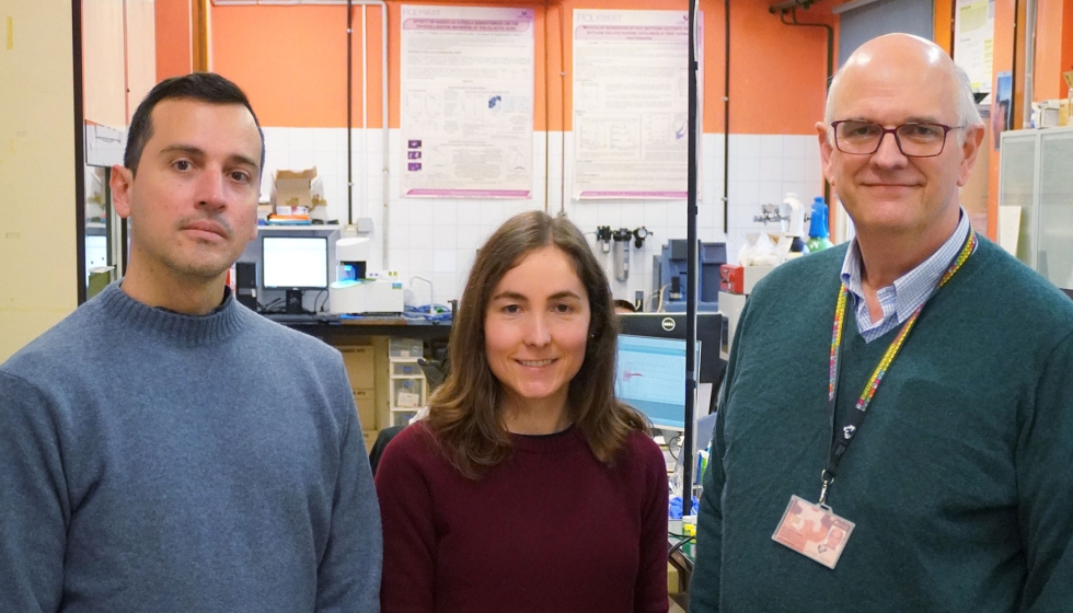 Ricardo A. Prez-Camargo, Eider Matxinandiarena y Alejandro J. Mller. Foto: Polymat,