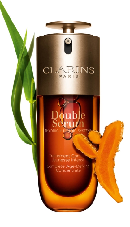 El dise�o interior suspendido y el sistema de dosificaci�n progresiva caracterizan la novena generaci�n del s�rum de Clarins...