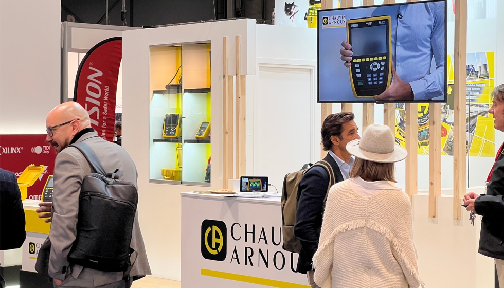 En su stand de Matelec, Chauvin Arnoux reuni un catlogo representativo de sus familias de producto