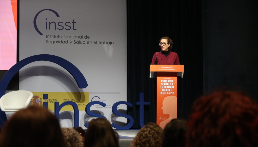 Intervencin de Aitana Gar Prez, directora del INSST