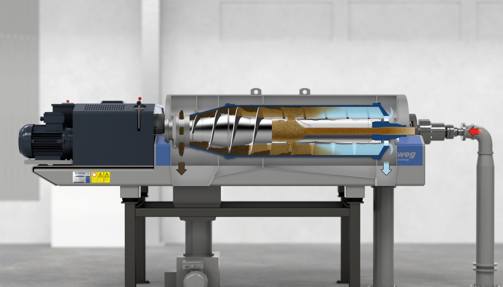 Dibujo de la seccin de la serie C de Flottweg