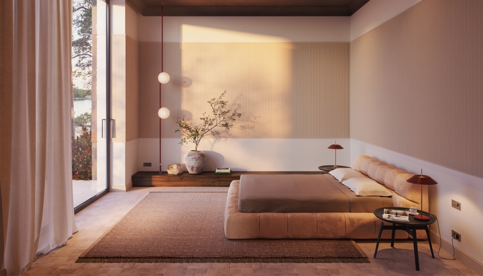 Esta solucin integra cortina y arquitectura de forma minimalista, aportando opciones estticas adaptables a diferentes proyectos...