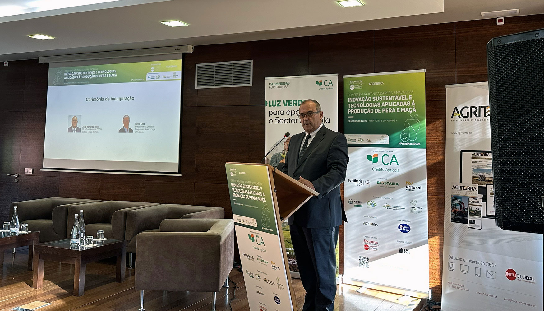 Jos Bernardo Nunes, vice-presidente da CCDR- Lisboa e Vale do Tejo, abriu a Conferncia em representao do Ministro da Agricultura e Mar...