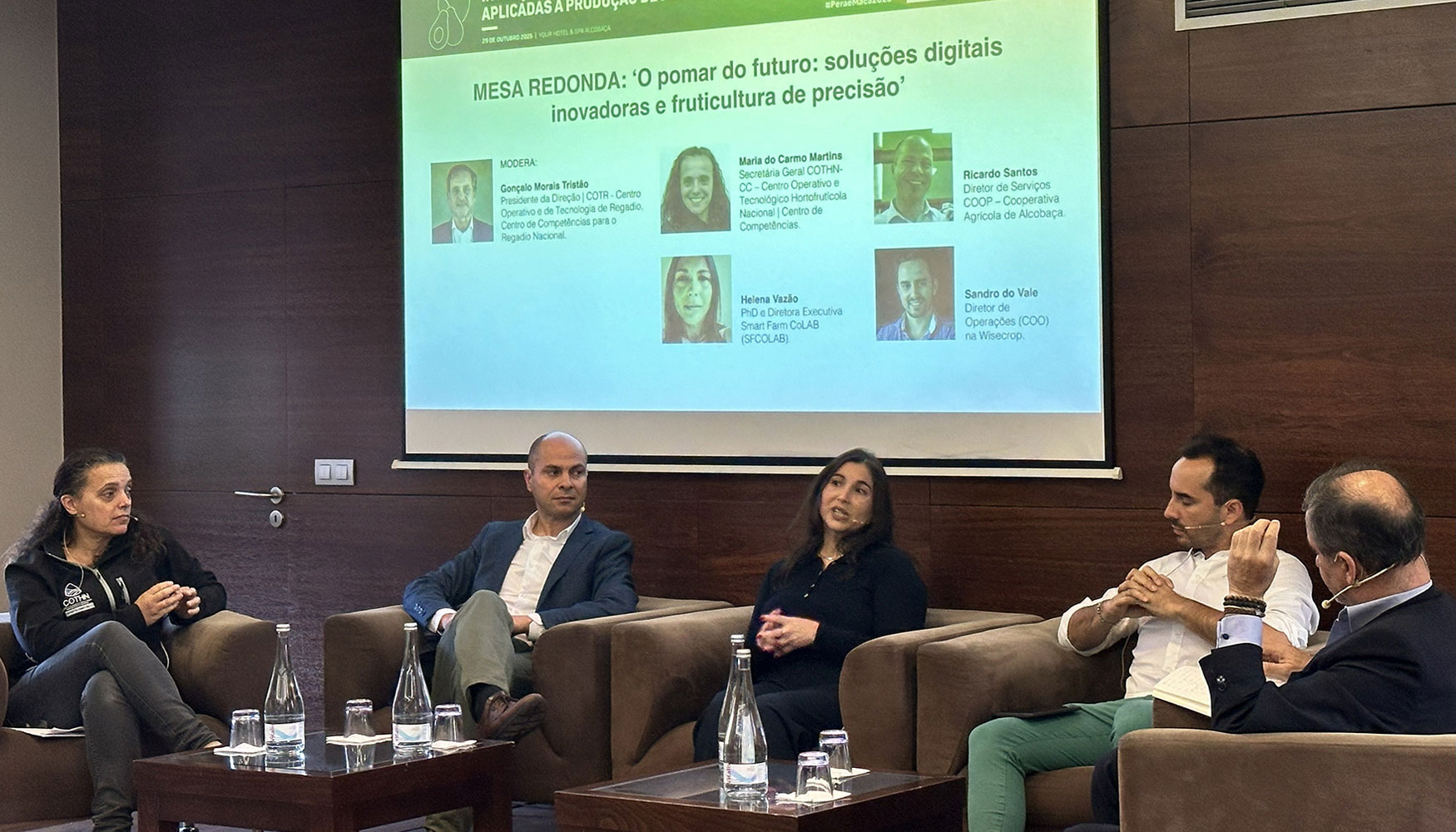 Maria do Carmo Martins (COTHN-CC), Ricardo Santos (COOP Alcobaa), Helena Vazo (SFCOLAB) e Sandro do Vale...