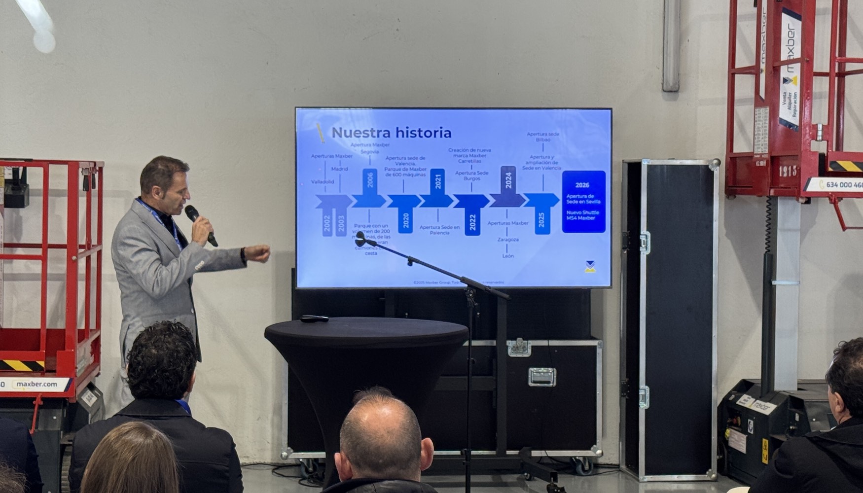 Presentacin de la compaa por parte del CEO de Maxber, Bernardo Gmez