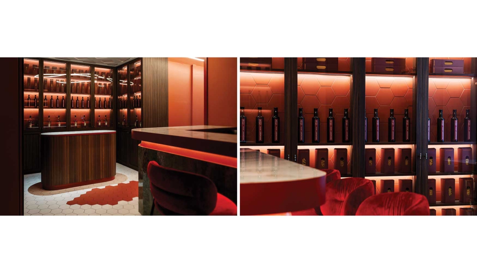 Dos imgenes del interior de este estabecimiento elegante y contemporneo. Fotos: Diego Pelz