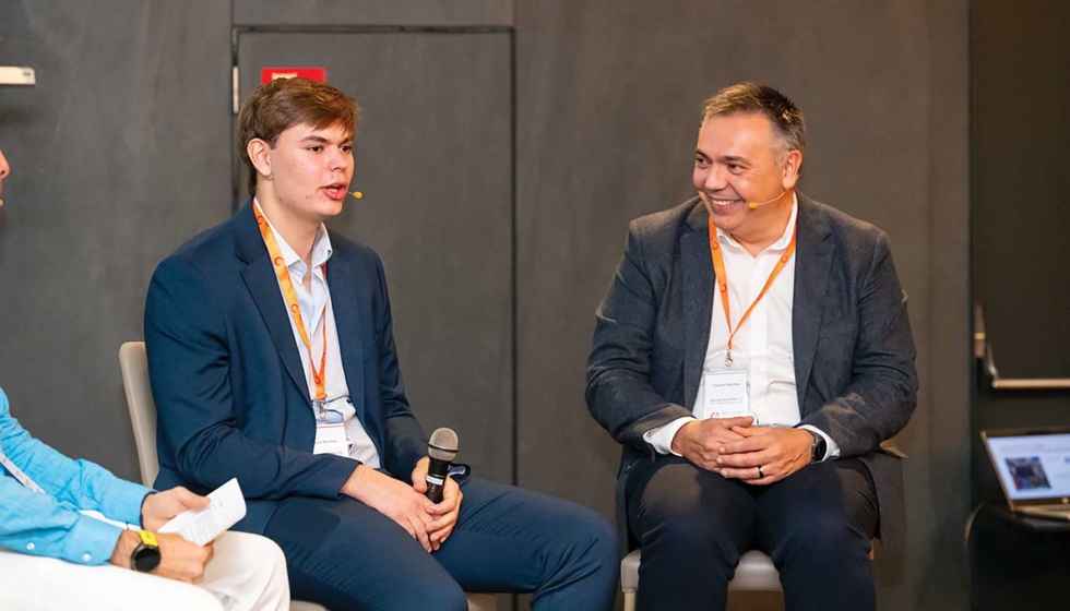Marcel y Francesc Boluda durante su intervencin