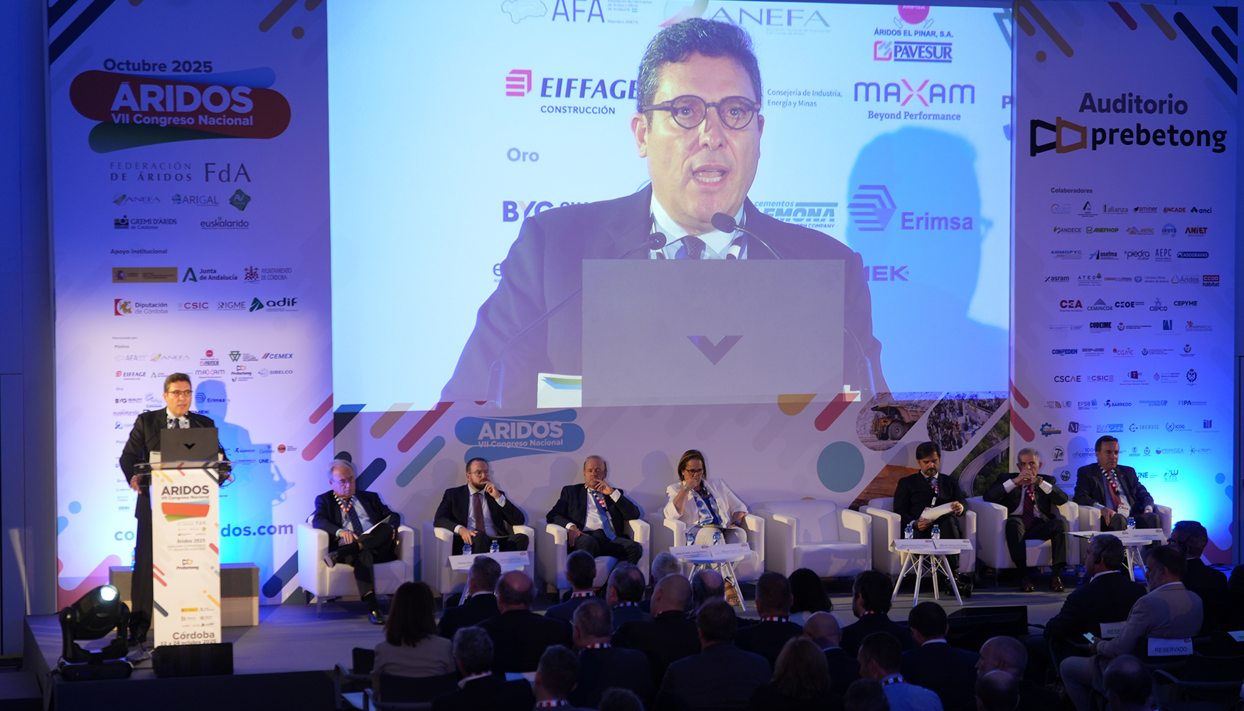 El presidente de la Federacin de ridos, Alberto Novoa, durante la inauguracin del Congreso