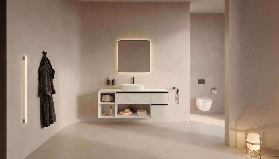 Compatible con los lavabos Ona, Horizon, Ohtake, Bol y Terra, la coleccin Verso se presenta en medidas que van de 400 mm a 1...