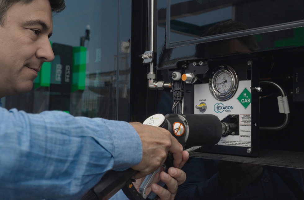 Proceso de abastecimiento de hidrgeno en vehculo pesado