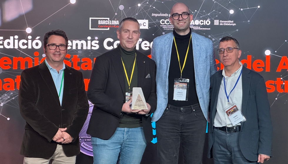 Enric Chiva, director comercial de BStartup; Roger Uceda y Arnau Cumelles...