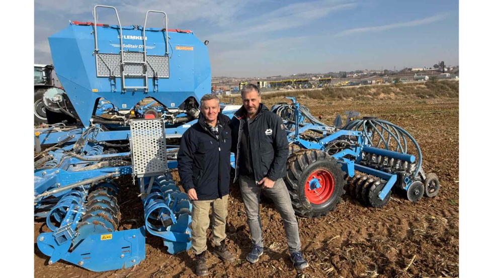 Alberto Piero (LEMKEN Iberia) y Josep Nogu (MN Agritechnology)