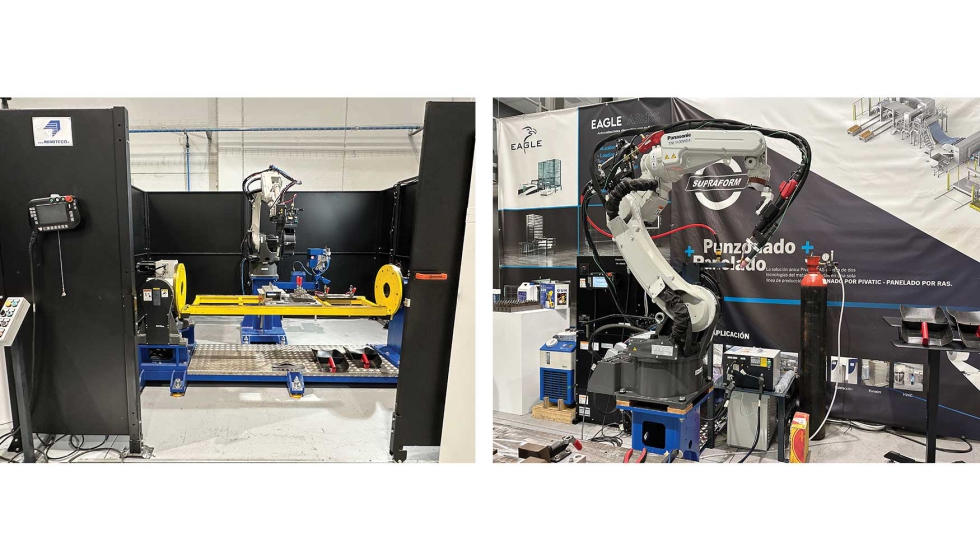Roboteco mostr en las instalaciones de Supraform una clula de robotizado completa adems de un robot autoportante...