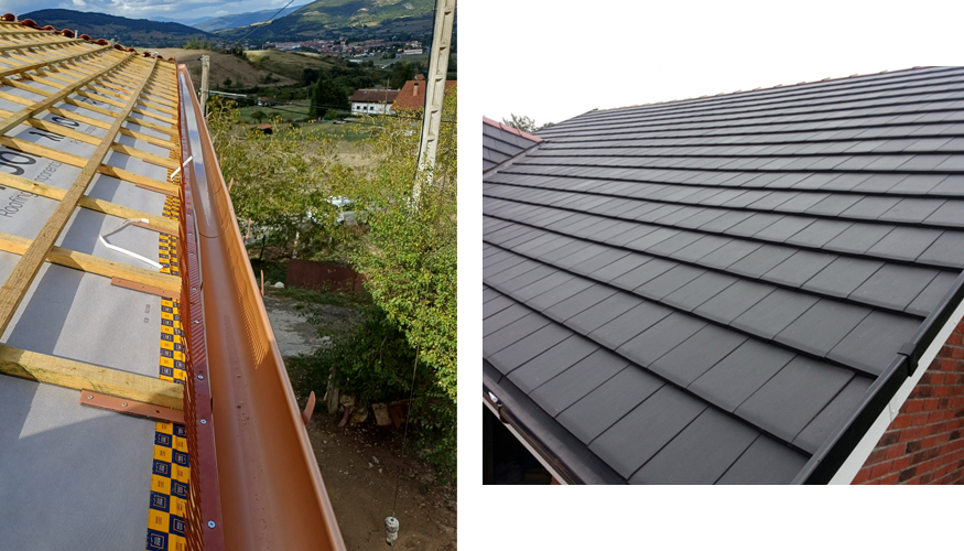 En las cubiertas microventiladas, el mortero se sustituye por elementos de fijacin como tornillos...