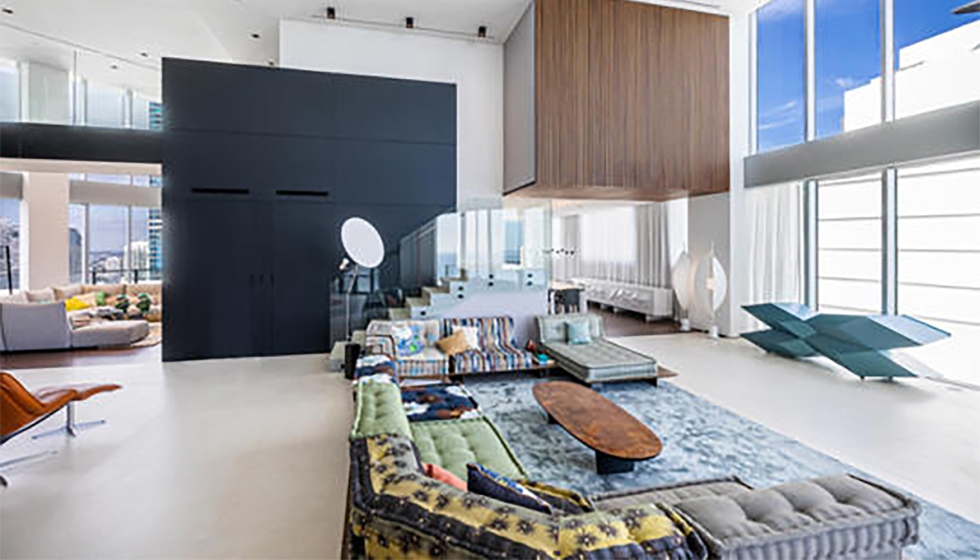 Brickell Penthouse Miami, de Franois Guglielmina  TOGU Miami Design. Fotografa: Troy Benson