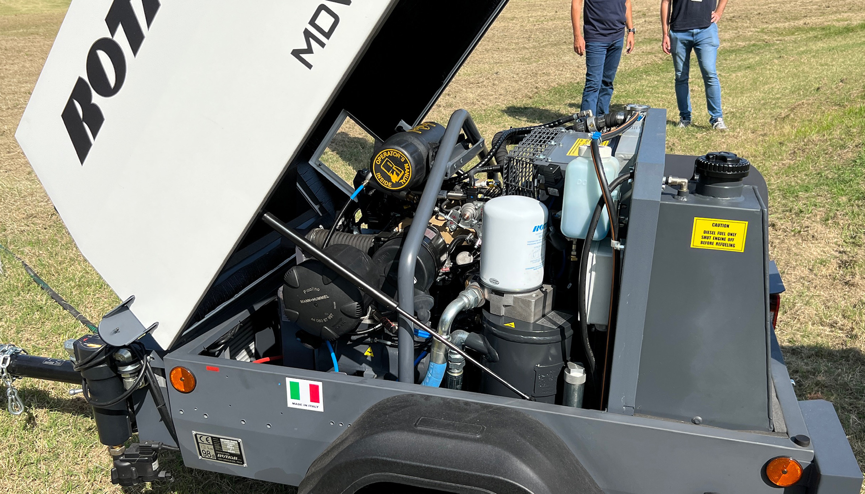 El compresor porttil Rotair MDVN Eco 30 alcanza un caudal de 2.950 l/min con 18,4 kW de potencia gracias al motor Rehlko KSD1403NA Stage V...