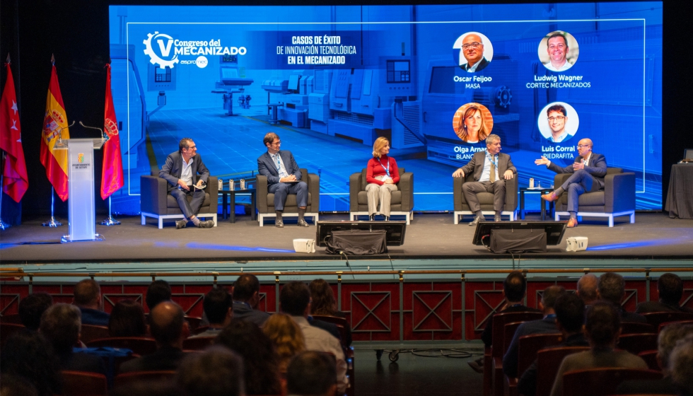 Moderada por Leo Marques, business director de Renishaw Ibrica, la primera mesa cont con scar Feijoo, director de produccin en Masa...