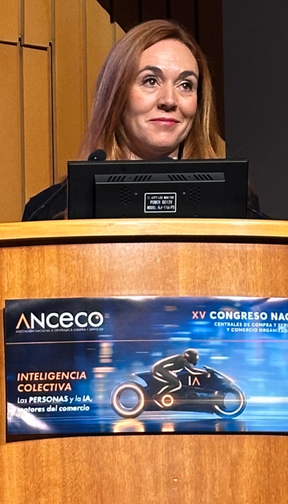 Cristina Menndez, presidenta de Anceco, en su discurso de inauguracin