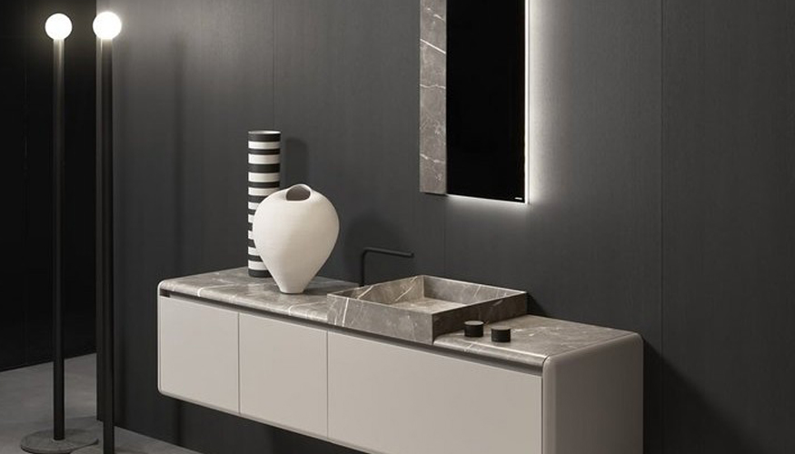 Coleccin Okura se caracteriza por sus superficies continuas sin aristas visibles que generan transiciones suaves entre volmenes...