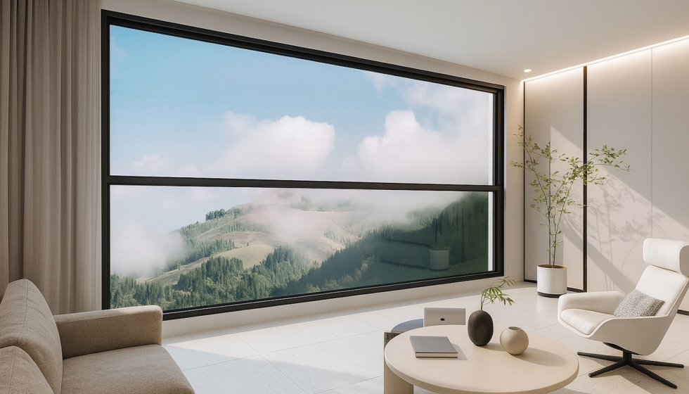 La ventana guillotina panormica AV-Skyline Intelligent de Aluminios Vallirana ha sido diseada para trabajar junto con soluciones de proteccin...