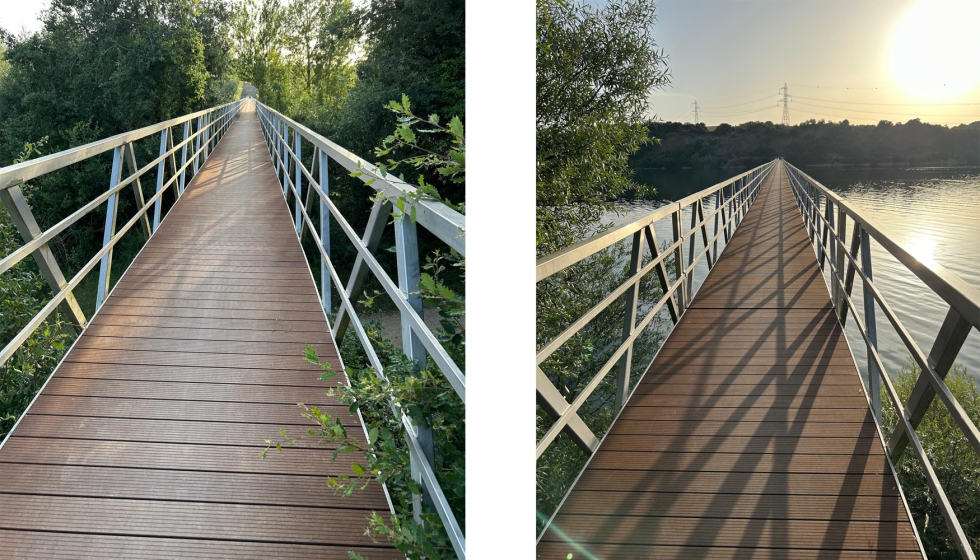 Gabarr� ha suministrado 2.600 lamas de Dasso Caramelo CTECH preaceitada de 1486 x 137 x 20 mm, que cubren m�s de 560 m2...