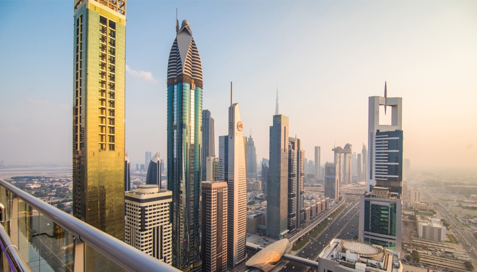 Vista a�rea del centro de Dub�i