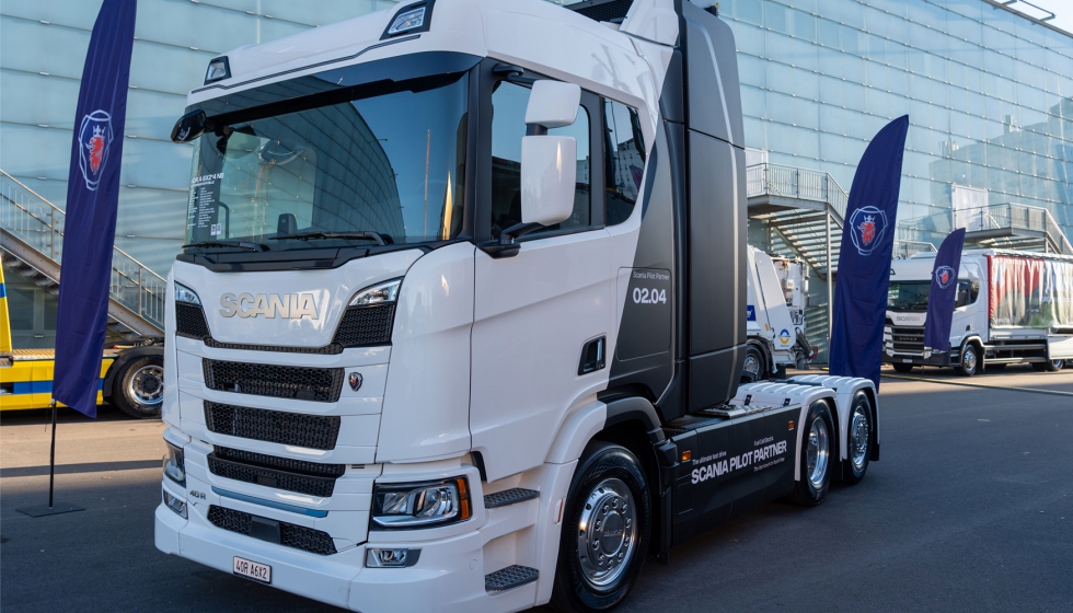 Cami�n de Scania con pila de combustible de hidr�geno en pruebas operativas junto a Asko Norge AS