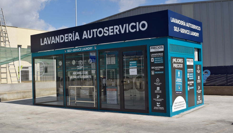 La lavander�a en autoservicio ha sido dise�ada e instalada por Washnet