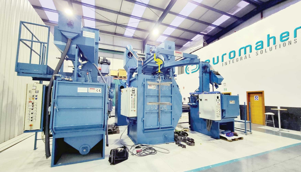Exposicin en la sede de Euromaher con mquinas totalmente reconstruidas y renovadas, listas para su comercializacin