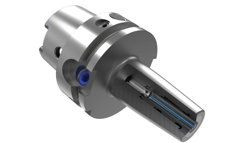 La nueva opci�n DirectCool permite una refrigeraci�n descentralizada y precisa, desde el mango de la herramienta hasta el filo de corte...