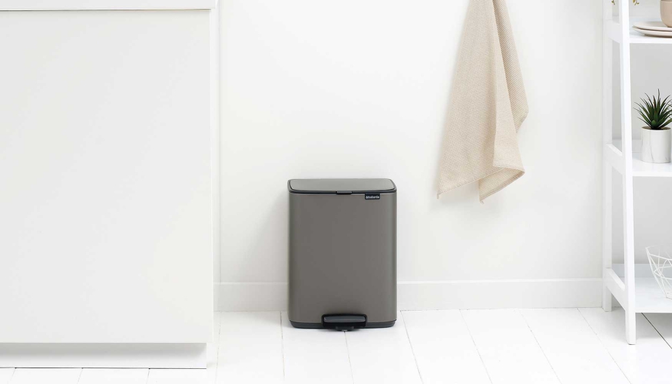 Cubo Bo pedal Bin 12L, color Platinum de Brabantia